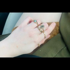 Turquoise Ring Set ✨